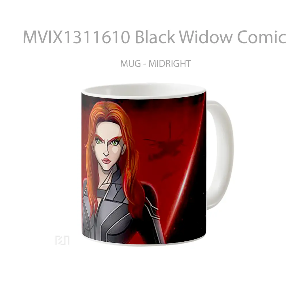 Mug Black Widow Comic Poster Gelas Superhero - All-side / Desain