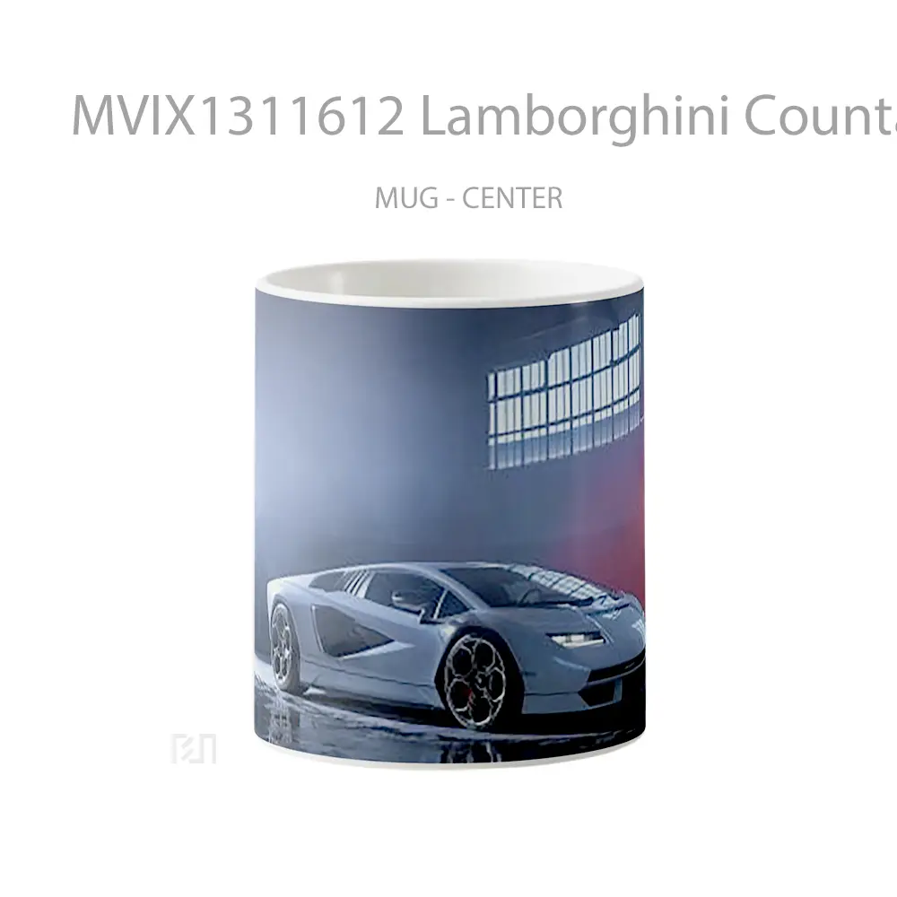 Mug Lamborghini Countach Lpi 800 On The Side Cangkir Mobil