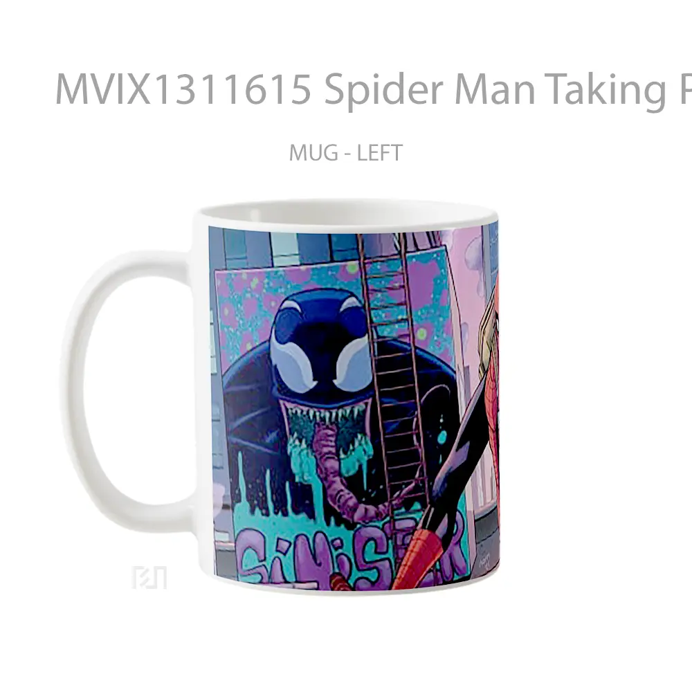 Mug Spider Man Taking Pictures Gelas Superhero - All-side / Desain