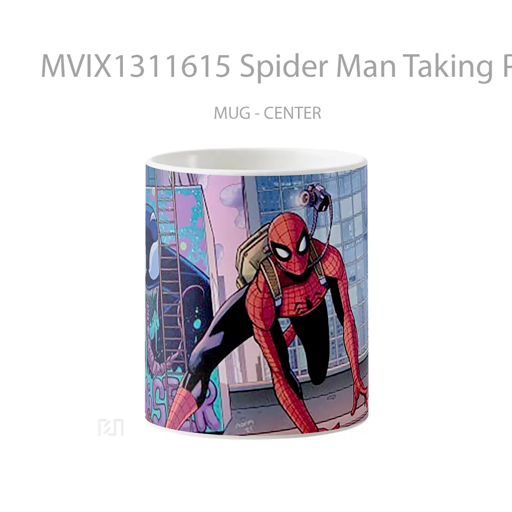 Mug Spider Man Taking Pictures Gelas Superhero