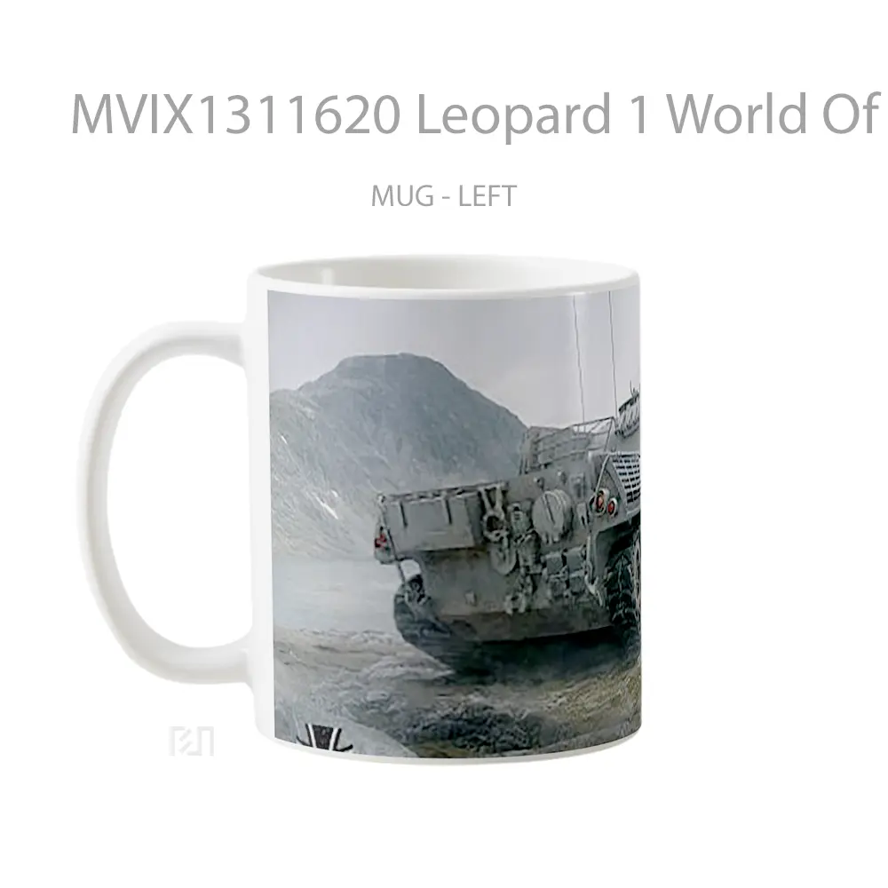 Mug Leopard 1 World Of Tank Gelas Keramik Unik - All-side / Desain
