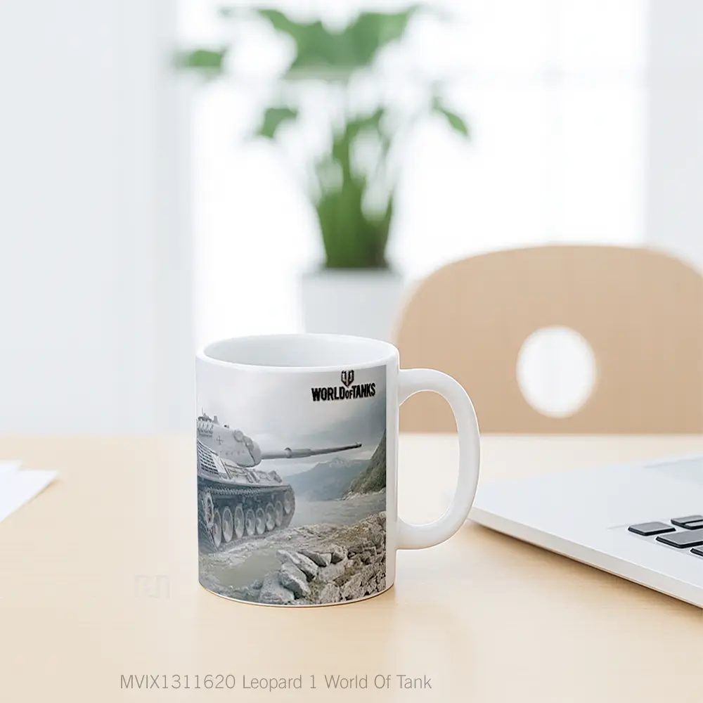Mug Leopard 1 World Of Tank Gelas Keramik Unik - All-side / Desain