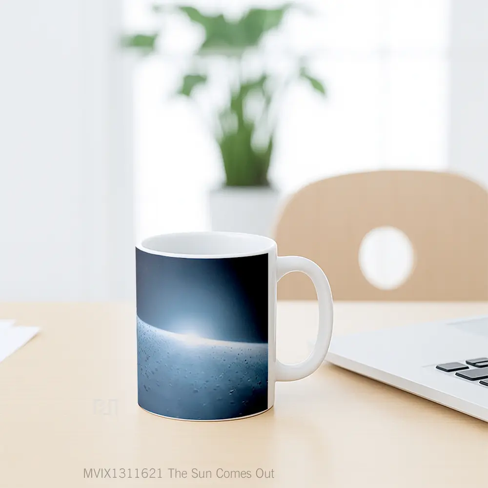Mug The Sun Comes Out Gelas Keramik Unik - All-side / Desain