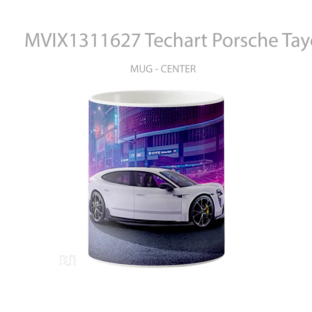 Mug Techart Porsche Taycan Aerokit 2021 Cangkir Mobil