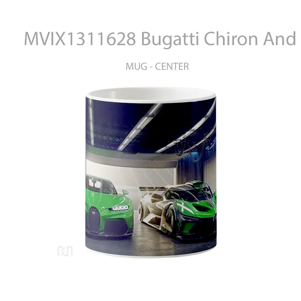 Mug Bugatti Chiron And Bugatti Bolide Cangkir Mobil