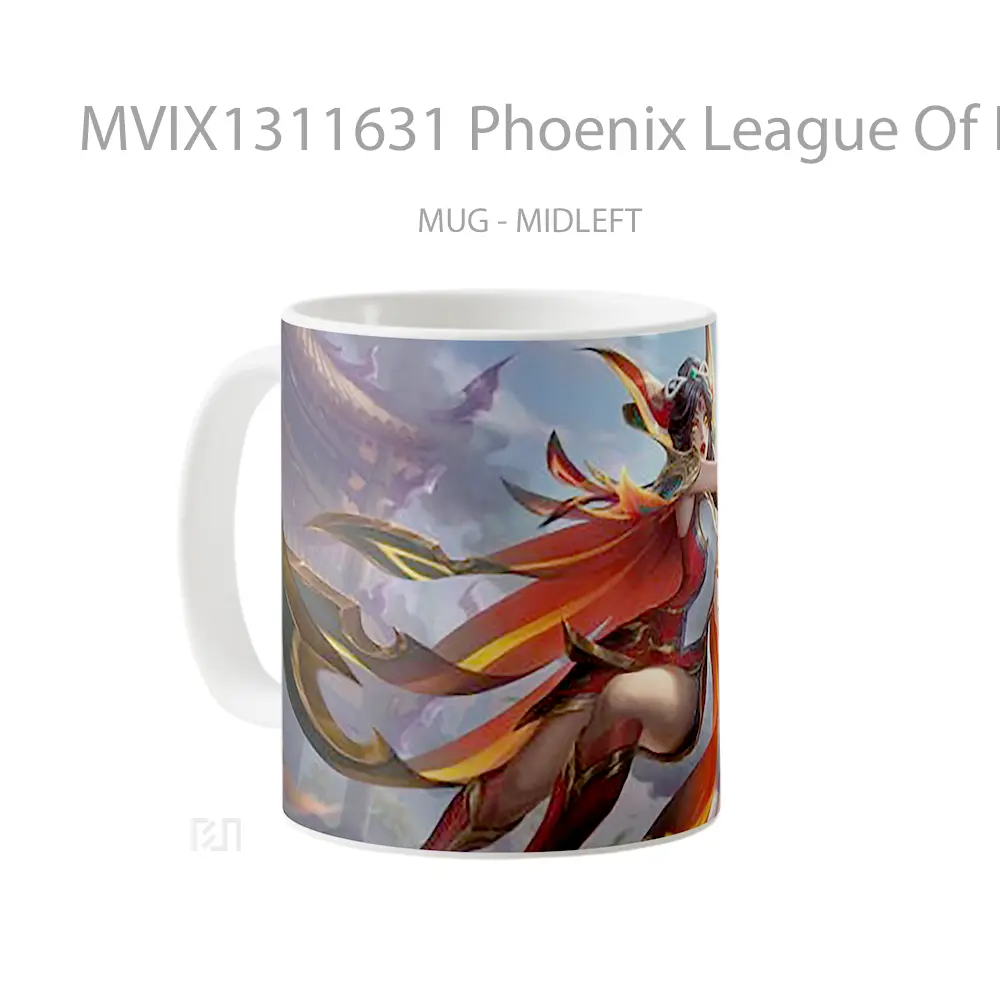 Mug Phoenix League Of Legends Cangkir Gamer - All-side / Desain