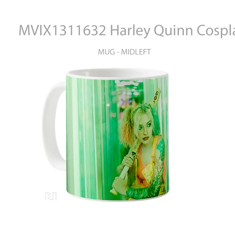 Mug Harley Quinn Cosplay Girl Gelas Keramik Unik - All-side / Desain