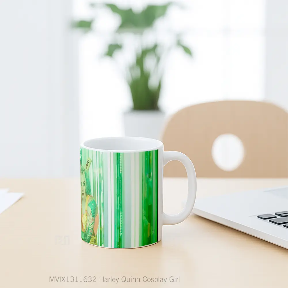 Mug Harley Quinn Cosplay Girl Gelas Keramik Unik - All-side / Desain