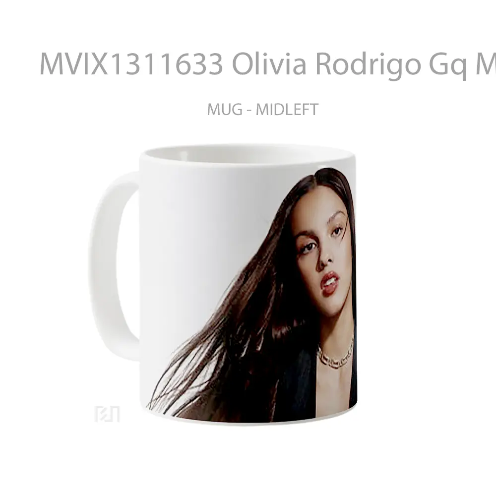 Mug Olivia Rodrigo Gq Magazine Gelas Selebriti - All-side / Desain