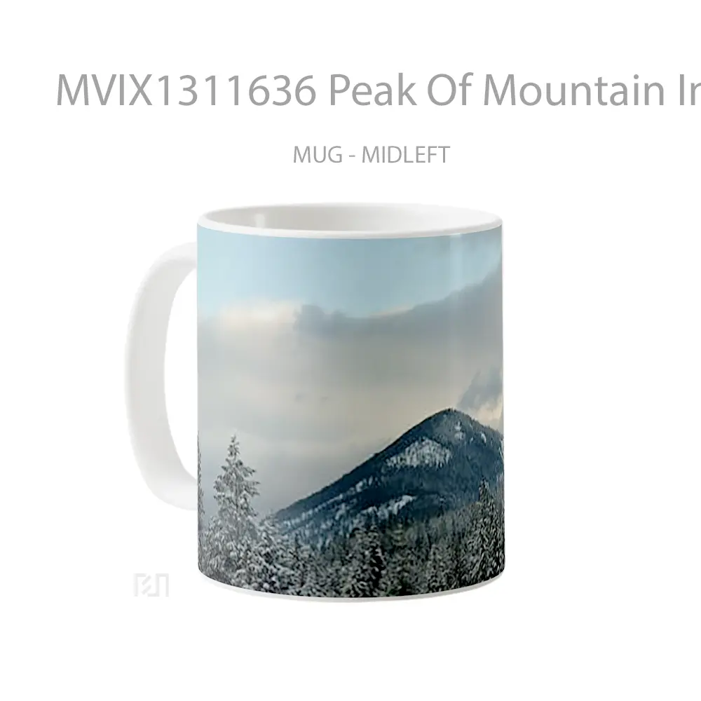 Mug Peak Of Mountain In The Winter Gelas Pemandangan Alam - All-side / Desain