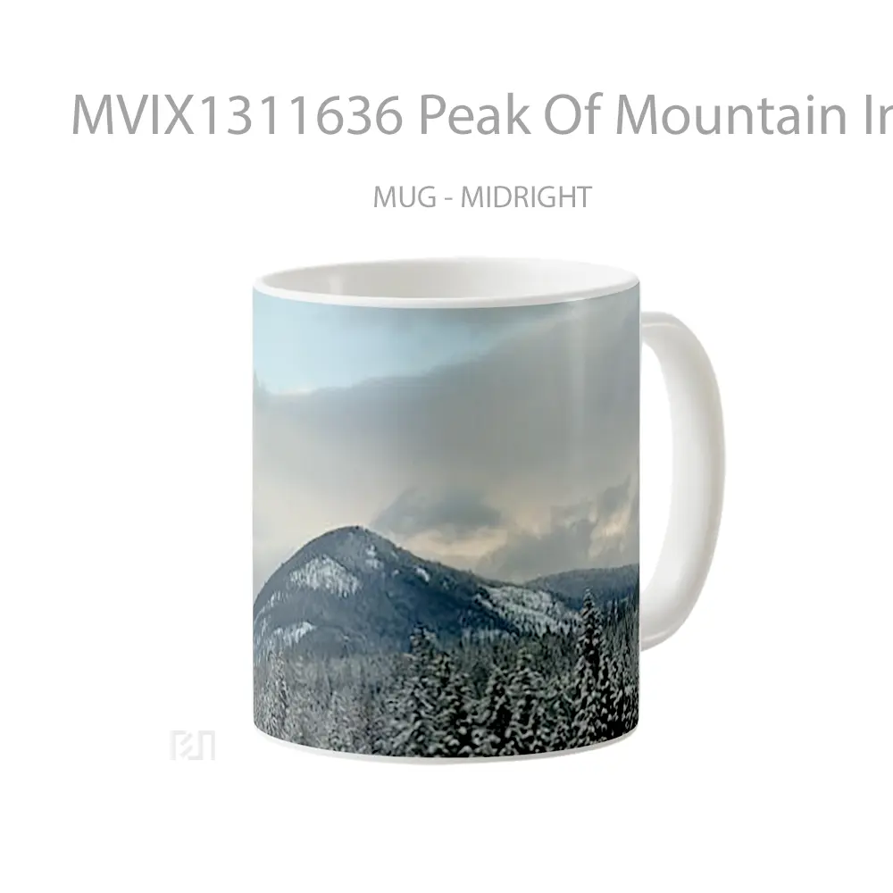 Mug Peak Of Mountain In The Winter Gelas Pemandangan Alam - All-side / Desain