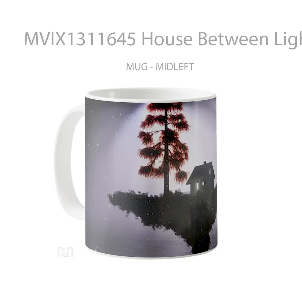 Mug House Between Light And Darkness Gelas Keramik Unik - All-side / Desain