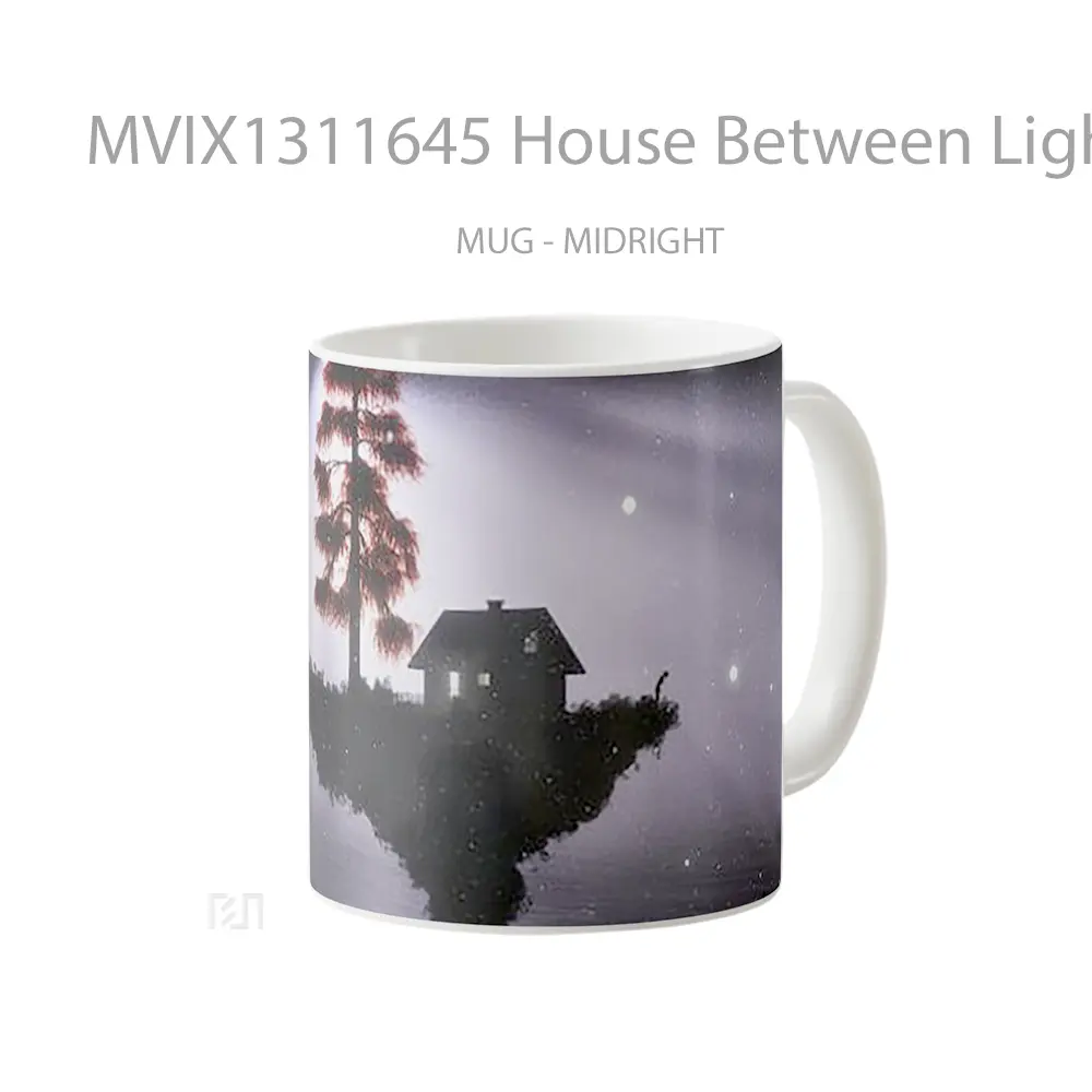 Mug House Between Light And Darkness Gelas Keramik Unik - All-side / Desain