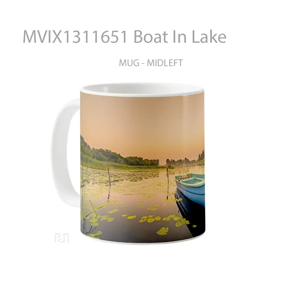 Mug Boat In Lake Gelas Pemandangan Alam - All-side / Desain