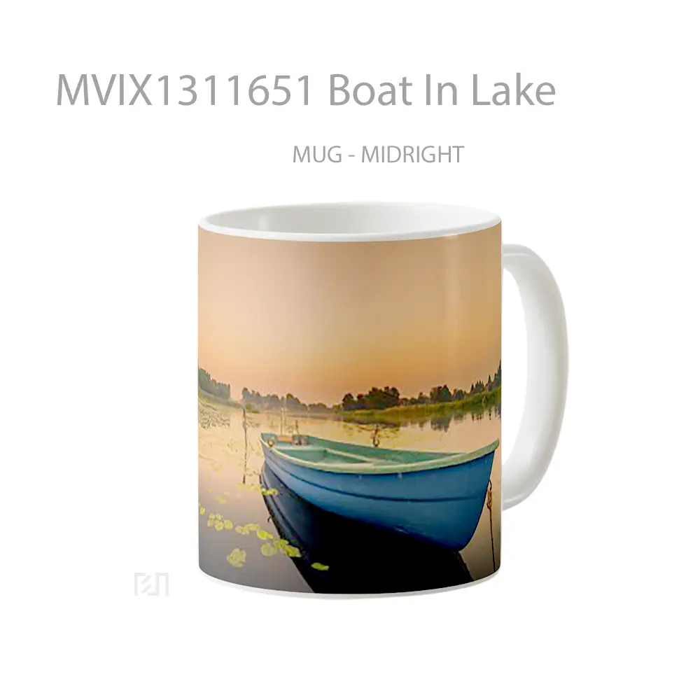 Mug Boat In Lake Gelas Pemandangan Alam - All-side / Desain