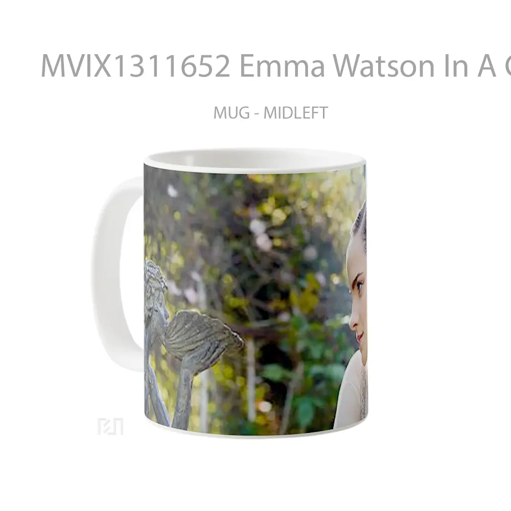 Mug Emma Watson In A Garden Gelas Selebriti - All-side / Desain