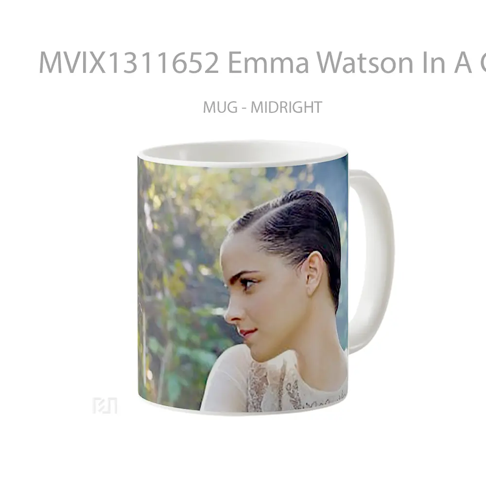 Mug Emma Watson In A Garden Gelas Selebriti - All-side / Desain
