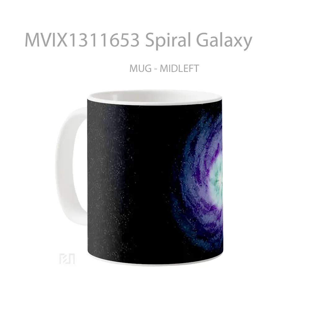 Mug Spiral Galaxy Gelas Astronomi - All-side / Desain