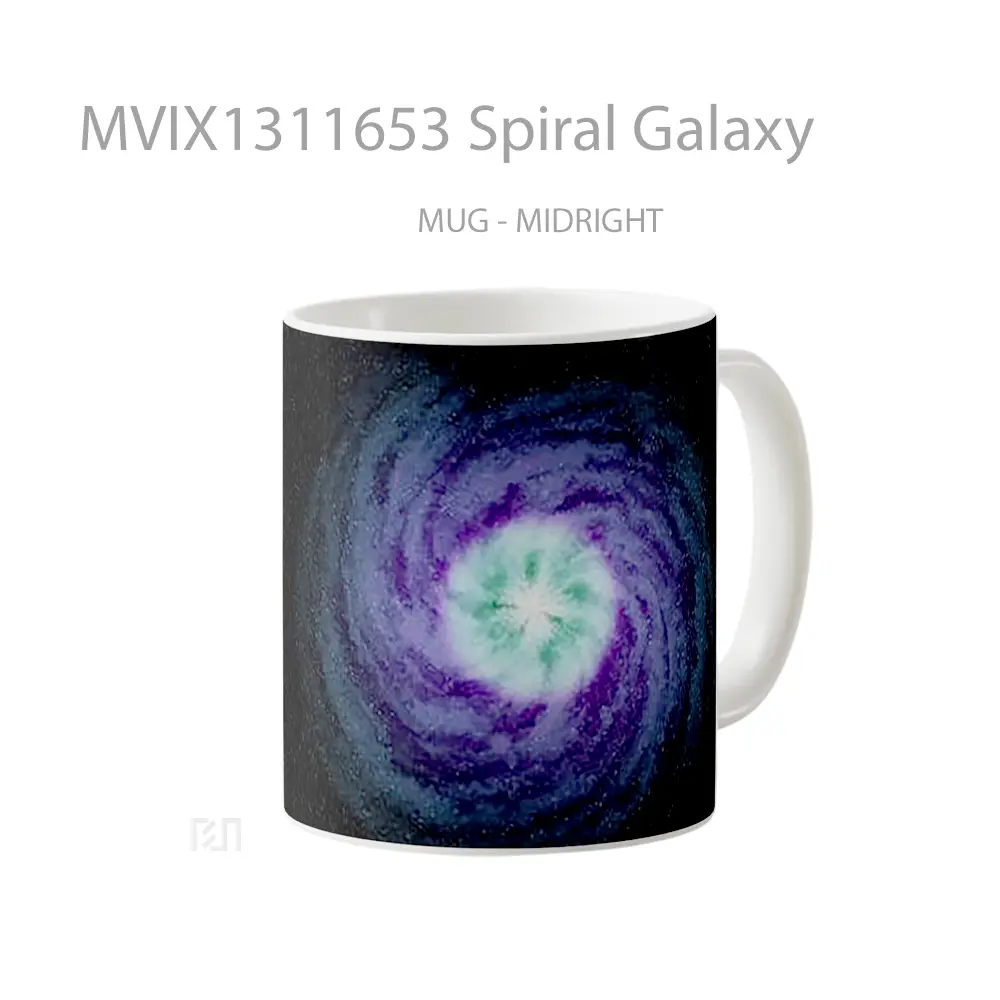 Mug Spiral Galaxy Gelas Astronomi - All-side / Desain