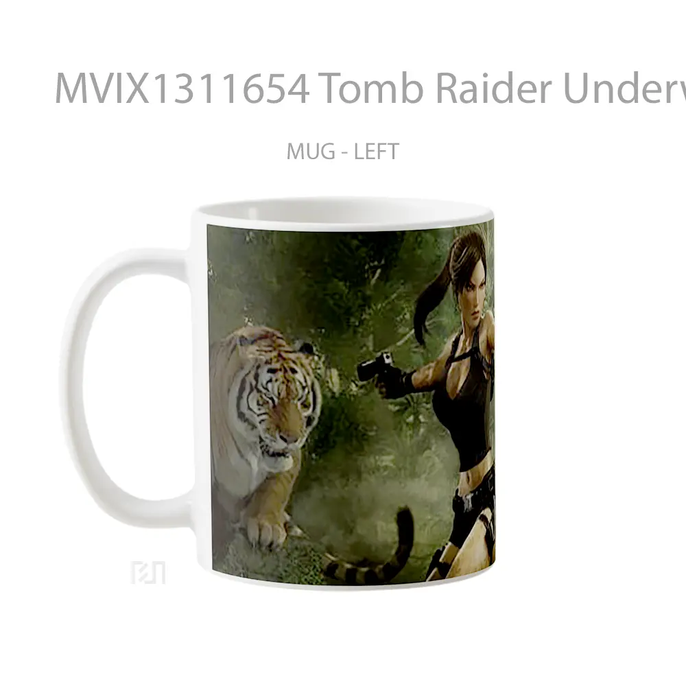 Mug Tomb Raider Underworld 2008 Gelas Keramik Unik - All-side / Desain