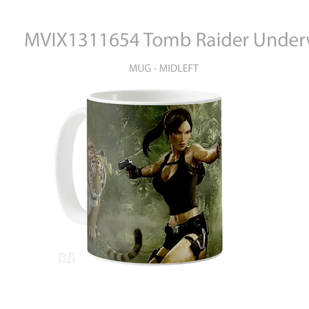 Mug Tomb Raider Underworld 2008 Gelas Keramik Unik - All-side / Desain