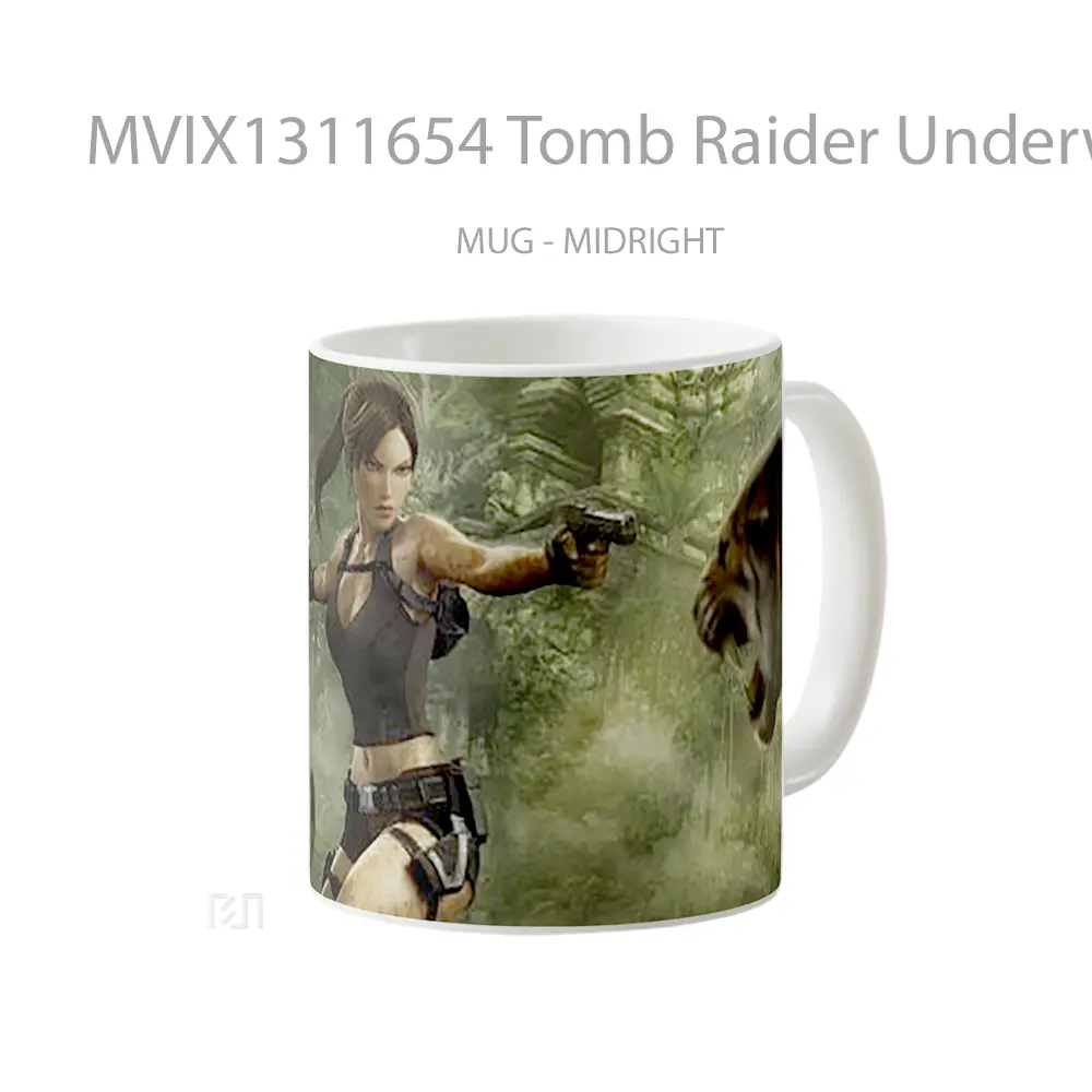 Mug Tomb Raider Underworld 2008 Gelas Keramik Unik - All-side / Desain