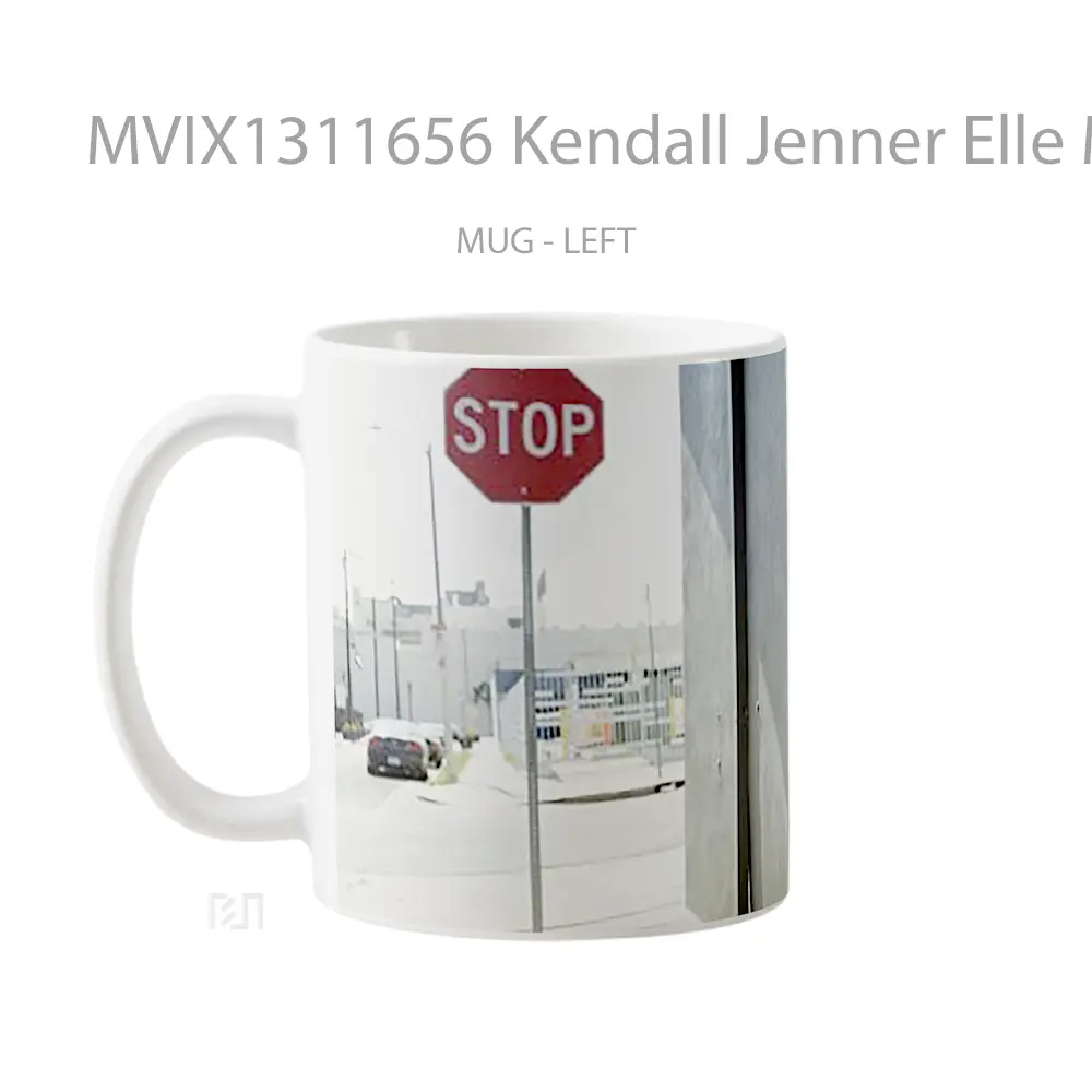Mug Kendall Jenner Elle Magazine Gelas Selebriti - All-side / Desain