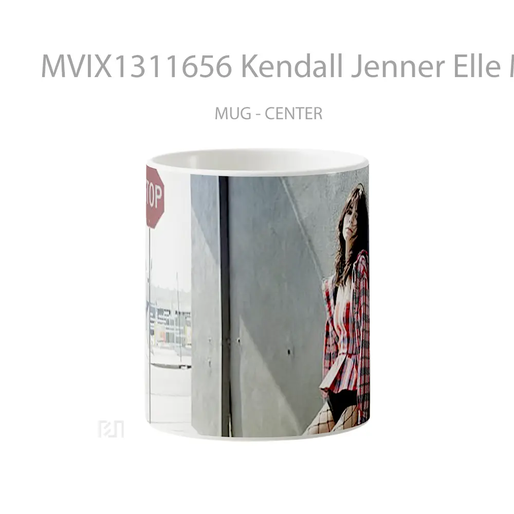 Mug Kendall Jenner Elle Magazine Gelas Selebriti