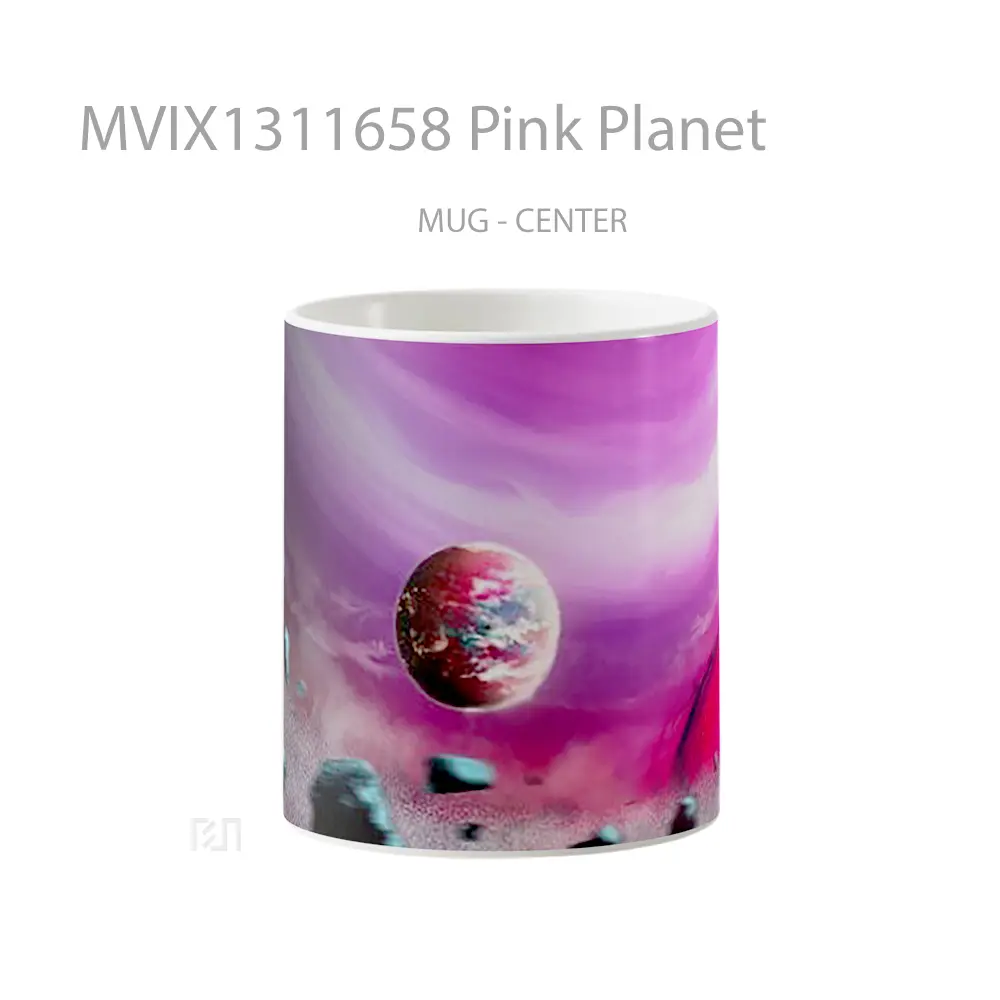 Mug Pink Planet Gelas Astronomi