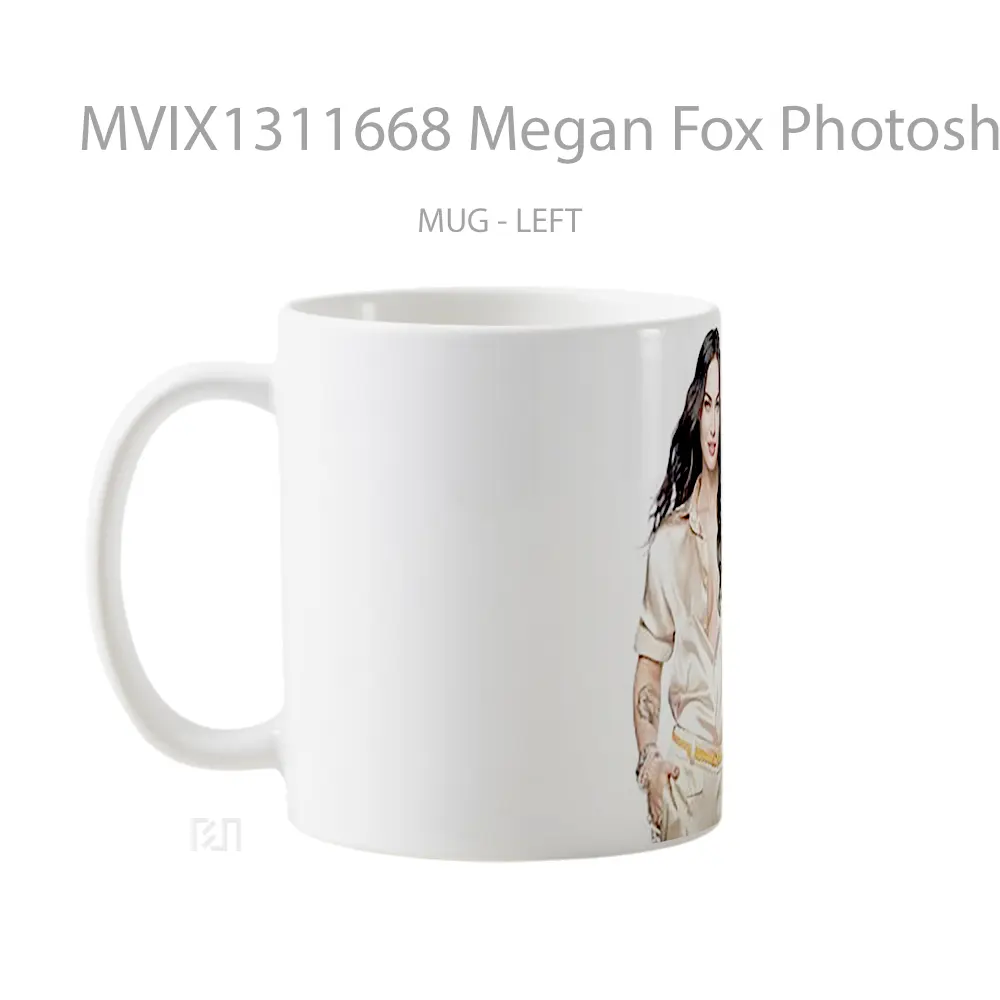 Mug Megan Fox Photoshoot Gelas Selebriti - All-side / Desain