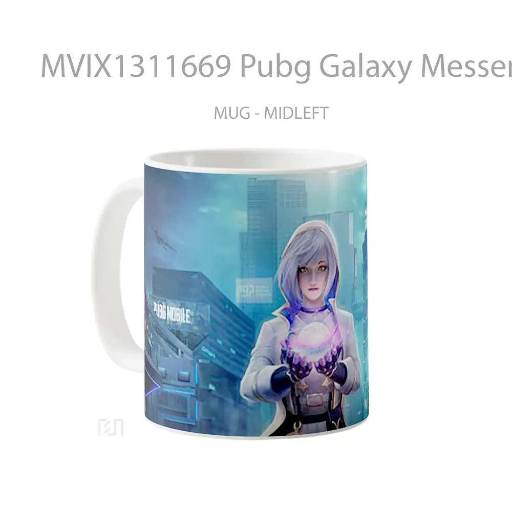 Mug Pubg Galaxy Messenger Cangkir Gamer - All-side / Desain