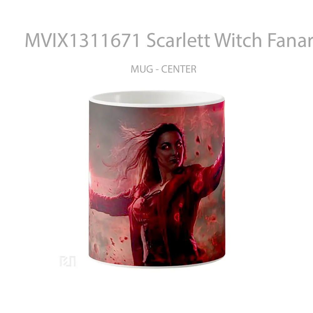 Mug Scarlett Witch Fanart Gelas Fantasi