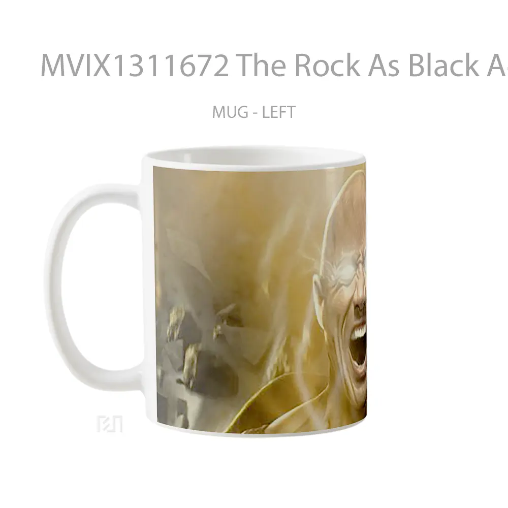 Mug The Rock As Black Adam Screaming Gelas Keramik Unik - All-side / Desain