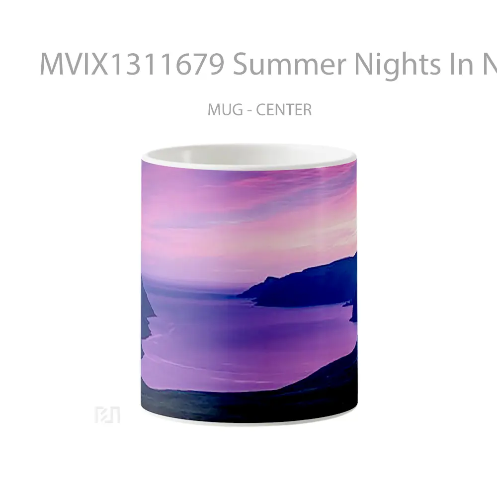 Mug Summer Nights In Northern Norway Gelas Keramik Unik