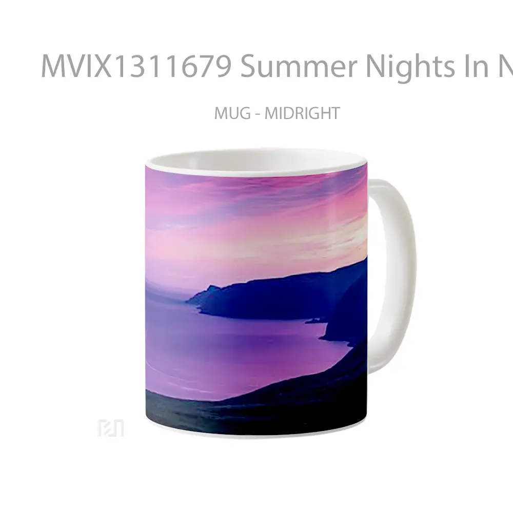 Mug Summer Nights In Northern Norway Gelas Keramik Unik - All-side / Desain