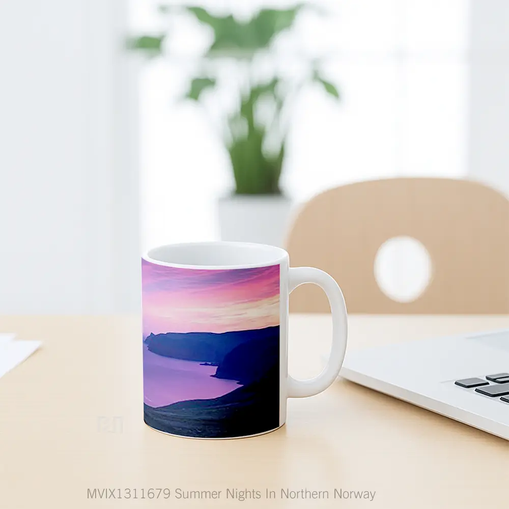 Mug Summer Nights In Northern Norway Gelas Keramik Unik - All-side / Desain