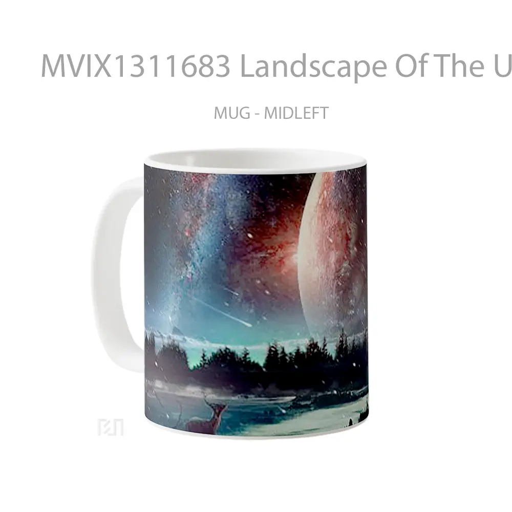 Mug Landscape Of The Universe Gelas Pemandangan Alam - All-side / Desain