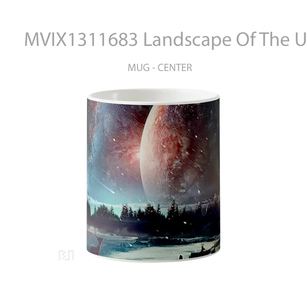Mug Landscape Of The Universe Gelas Pemandangan Alam