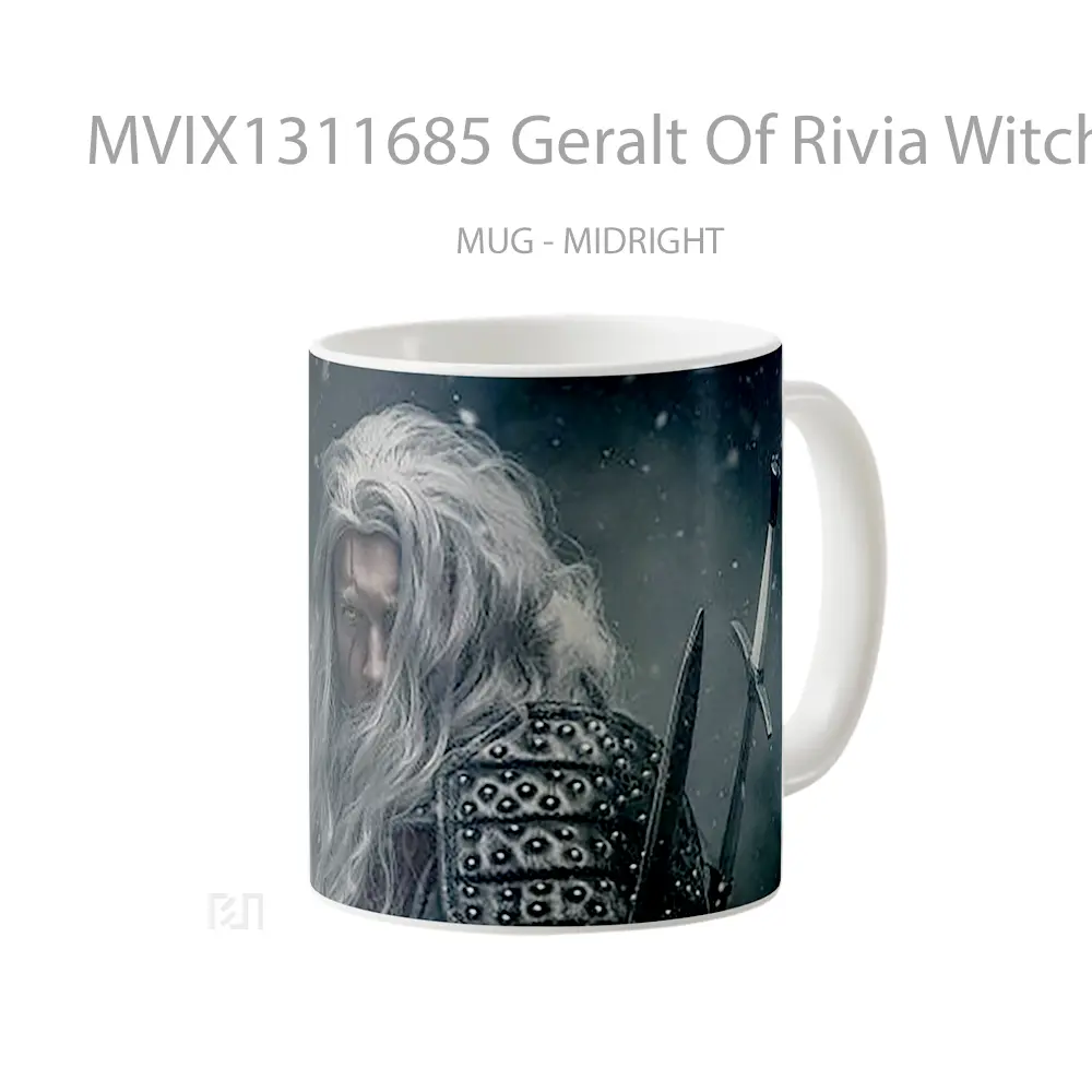 Mug Geralt Of Rivia Witcher Cosplay Gelas Keramik Unik - All-side / Desain