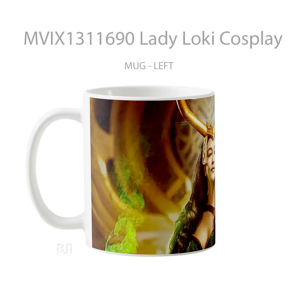 Mug Lady Loki Cosplay Gelas Superhero - All-side / Desain