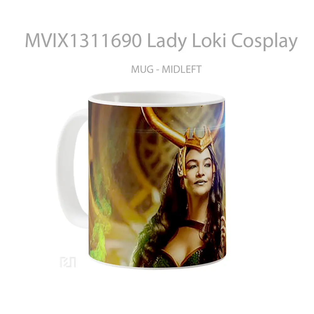 Mug Lady Loki Cosplay Gelas Superhero - All-side / Desain