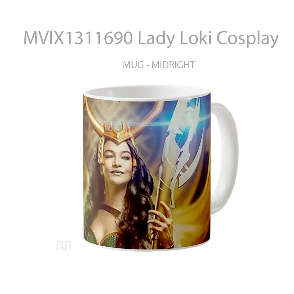 Mug Lady Loki Cosplay Gelas Superhero - All-side / Desain
