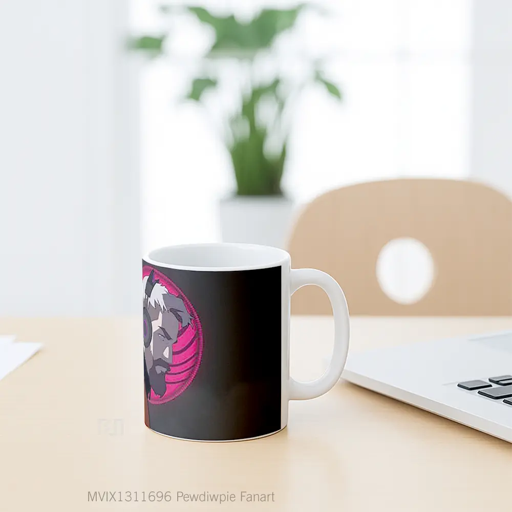 Mug Pewdiwpie Fanart Gelas Keramik Unik - All-side / Desain