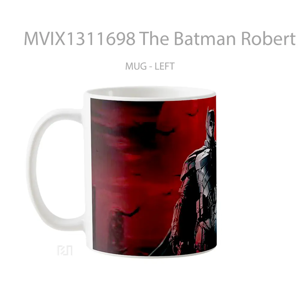 Mug The Batman Robert Pattinson Gelas Superhero - All-side / Desain