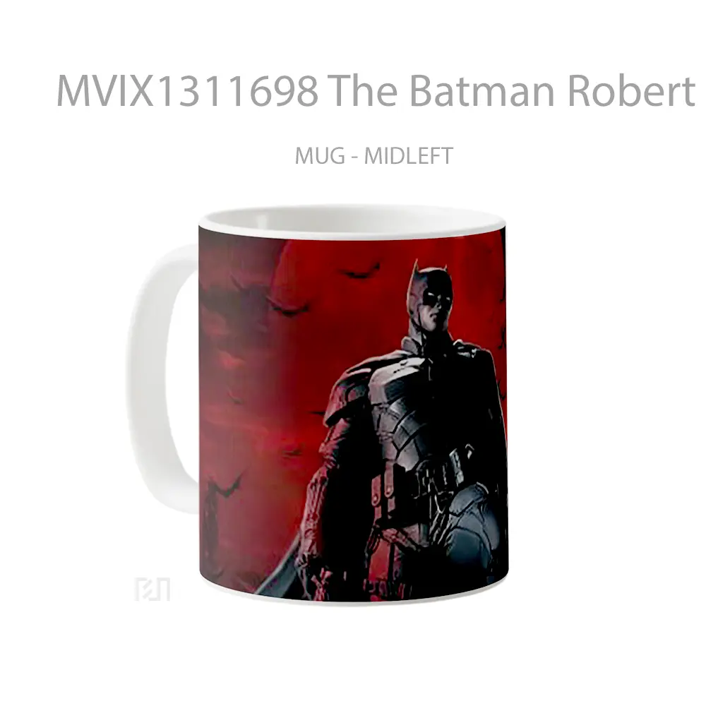 Mug The Batman Robert Pattinson Gelas Superhero - All-side / Desain
