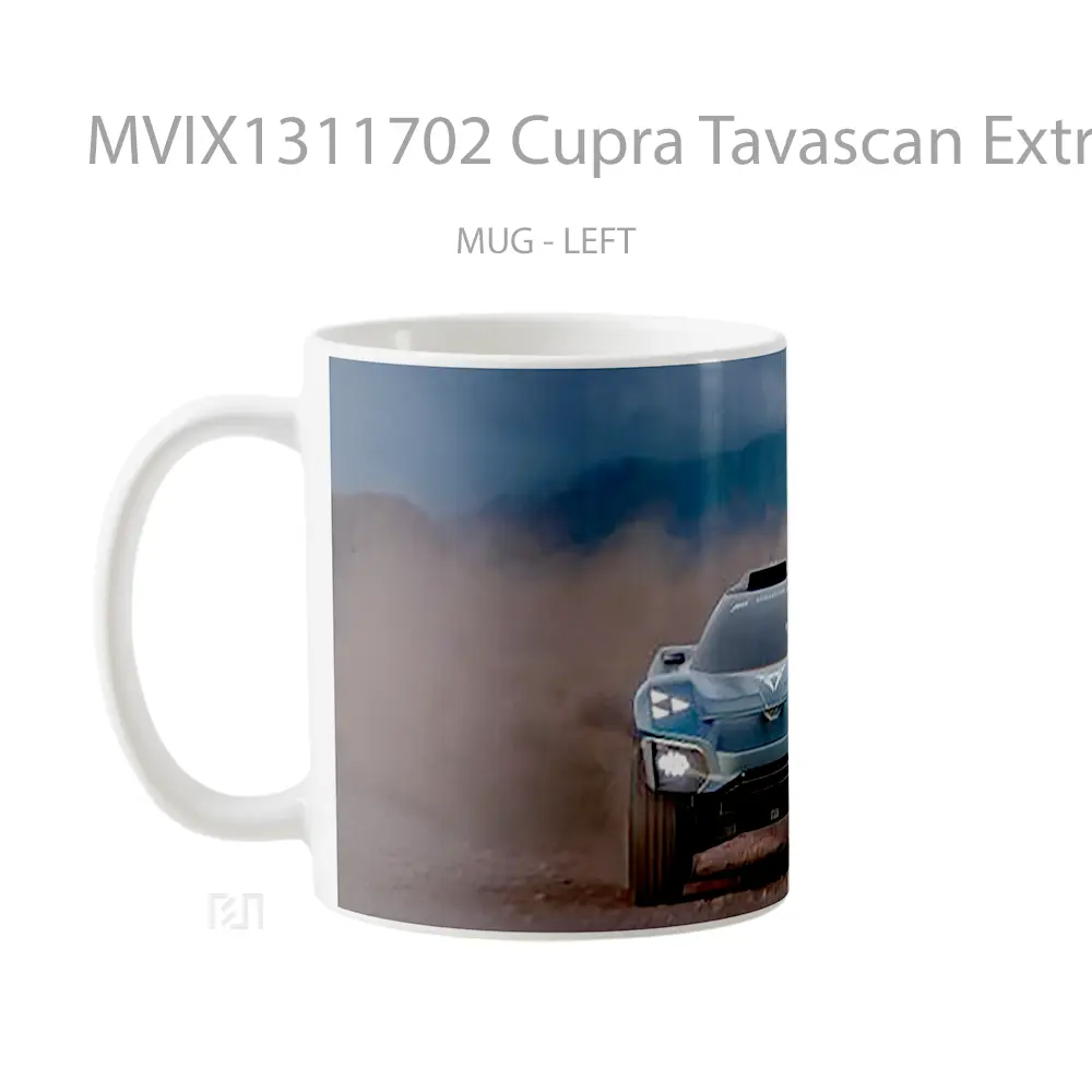Mug Cupra Tavascan Extreme E Concept Offroading Gelas Keramik Unik - All-side / Desain
