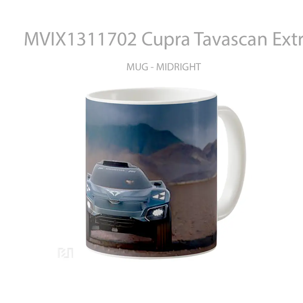 Mug Cupra Tavascan Extreme E Concept Offroading Gelas Keramik Unik - All-side / Desain