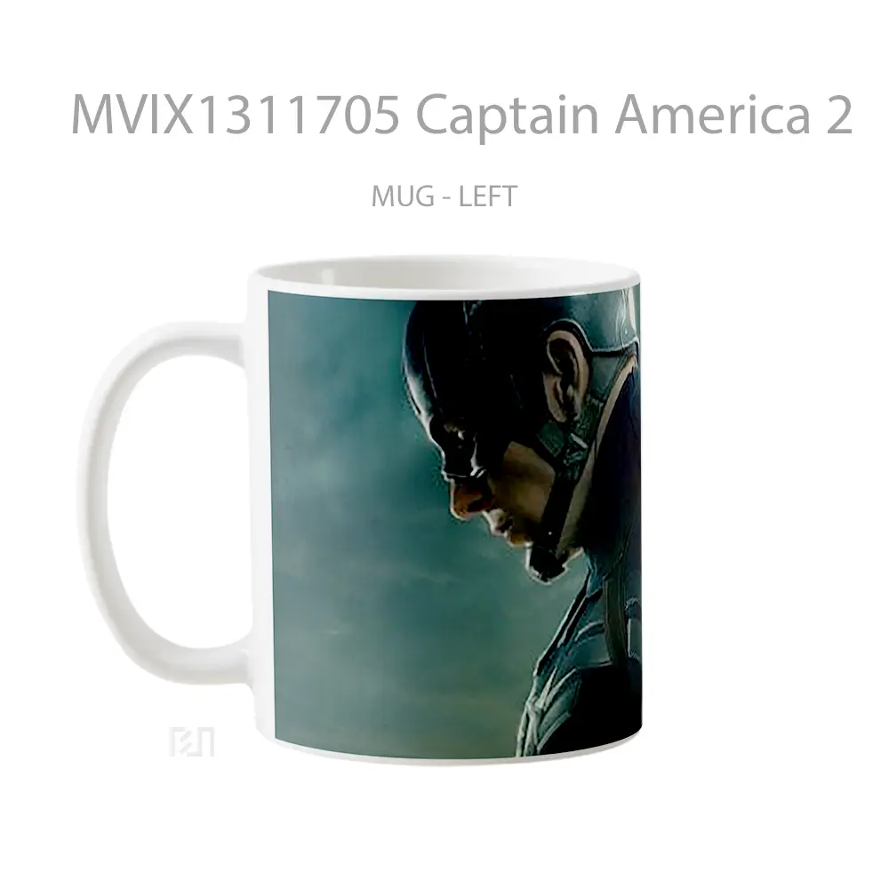 Mug Captain America 2 Gelas Superhero - All-side / Desain