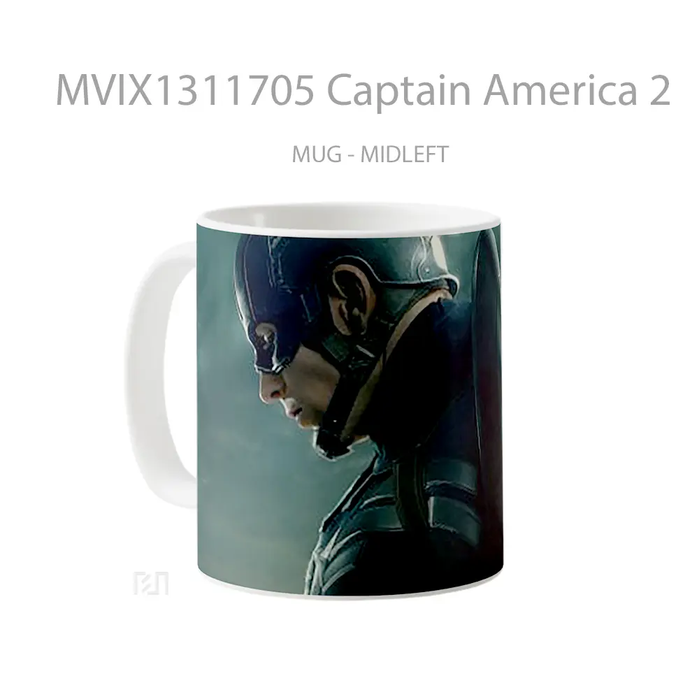 Mug Captain America 2 Gelas Superhero - All-side / Desain