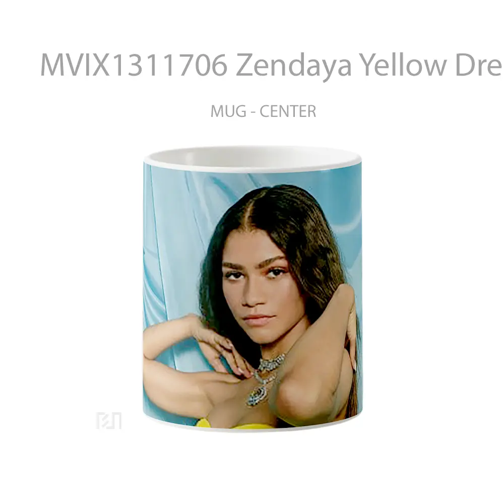 Mug Zendaya Yellow Dress Gelas Selebriti